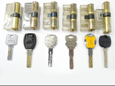 Set of 6 transparent cylinders (Chinese type)