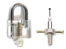 Disc Training Padlock Transparent