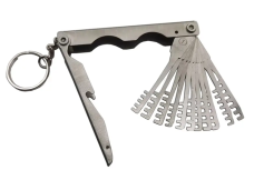 Folding locksmiths indoor lock pick 11PCS comb keychain