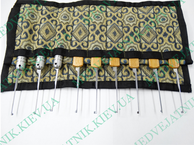 Handmade locksmith hooks 2ND VERSION (9 pcs) Locksmiths tools 8