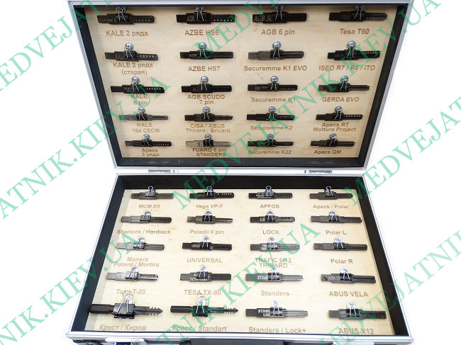 Set of reinforced perforated self-impressions (CIS, Ukraine) Locksmiths tools 1