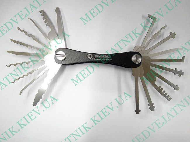 Locksmith Keychain foldable Lock Picks  Locksmiths tools 2