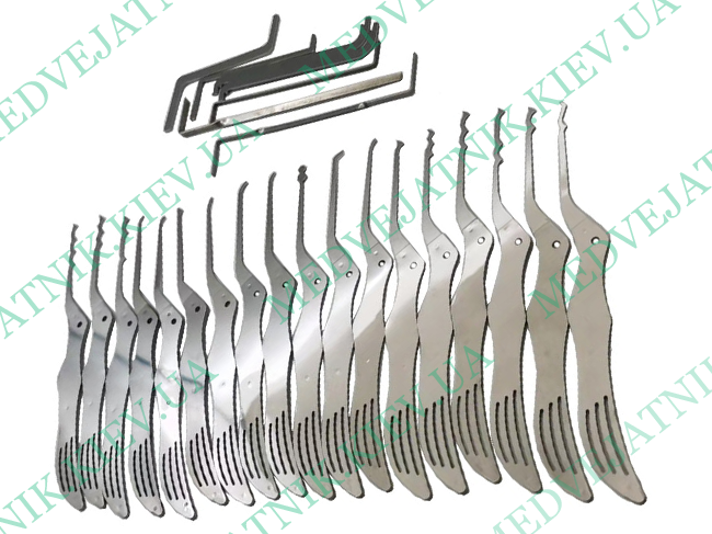 Locksmith rakes with contoured handles Locksmiths tools 7