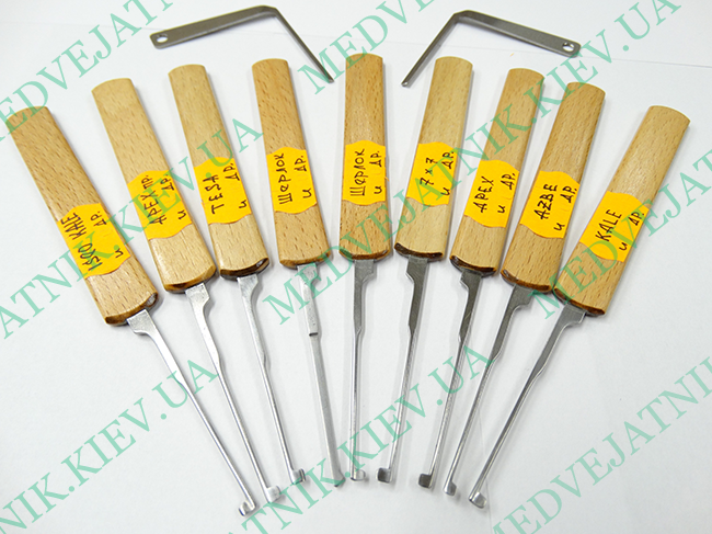 Handmade locksmith hooks (9 pcs) Locksmiths tools 8