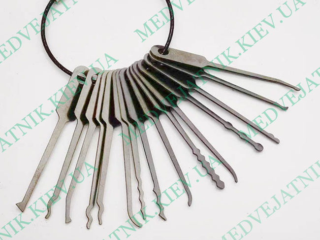 Locksmith Keychain Multifunctional foldable Lock Picks  Locksmiths tools 6