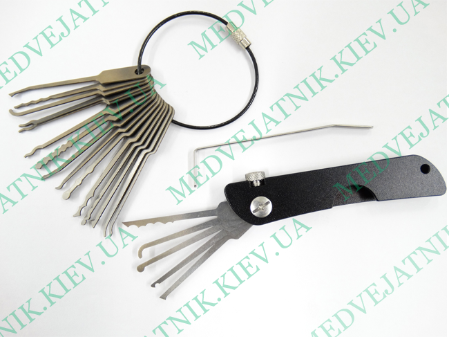 Locksmith Keychain Multifunctional foldable Lock Picks  Locksmiths tools 2