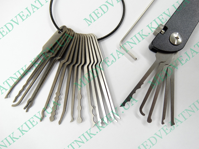 Locksmith Keychain Multifunctional foldable Lock Picks  Locksmiths tools 1