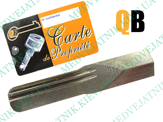 Force key for QB cylinder (France) Locksmiths tools 1