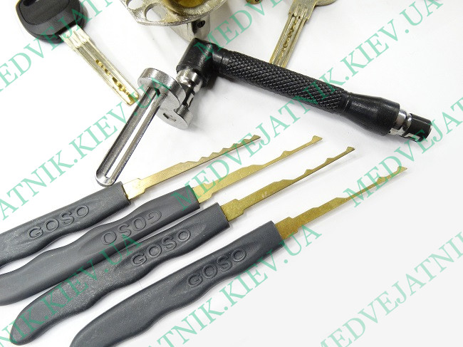 Set of combs for semicircular Chinese locks No. 2 Locksmiths tools 1