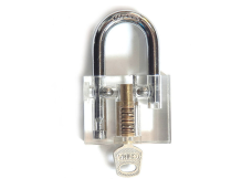 Transparent lock Square Key Training