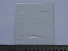Transparent cover CISA 3+3 lock