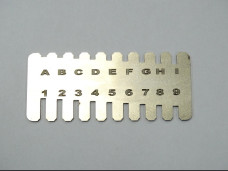 Card for reading codes of Lever locks