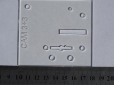 Transparent cover for CAM 3+3 lock