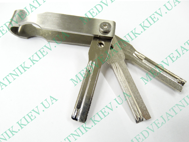 3-in-1 Quick Opening Tool Euro profile Keychain Locksmiths tools 3