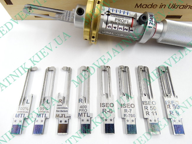 Mul-t-lock (400-R/L)(ISEO-R6/R6+/R7/R50/R9/R90) PROFI 9 in 1 (Israel, Italy) Locksmiths tools 1