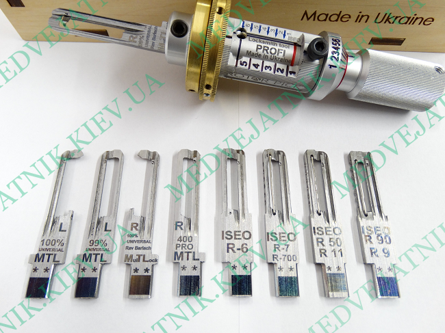 Mul-t-lock (400-R/L)(ISEO-R6/R6+/R7/R50/R9/R90) PROFI 9 in 1 (Israel, Italy) Locksmiths tools 2