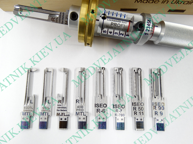 Mul-t-lock (400-R/L)(ISEO-R6/R6+/R7/R50/R9/R90) PROFI 9 in 1 (Israel, Italy) Locksmiths tools 3